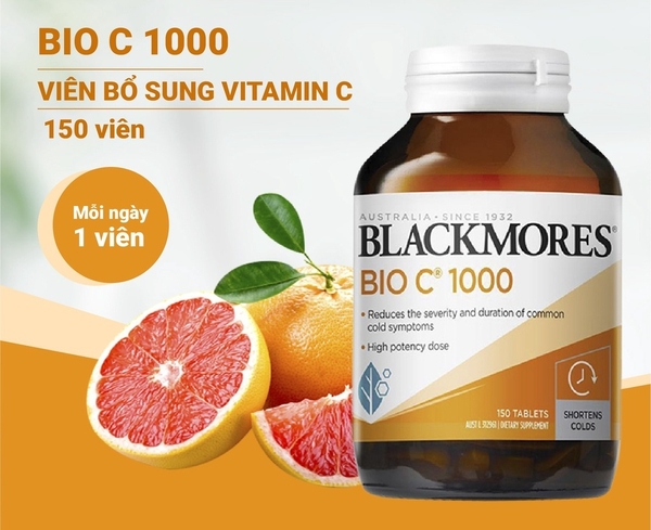Mỗi ngày 1 viên Vitamin C Blackmores Bio C 1000mg cho cơ thể khỏe mạnh