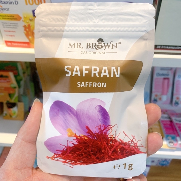 Nhụy hoa nghệ tây chuẩn Đức Safran Saffron Mr Brown Das Original 1g