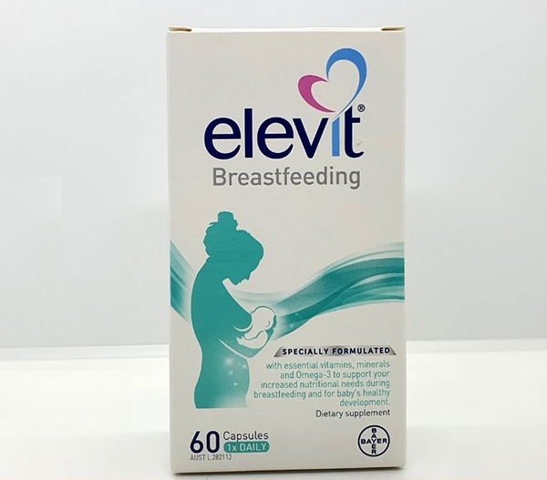 Elevit Breastfeeding vitamin cho phụ nữ sau sinh Úc 60 viên