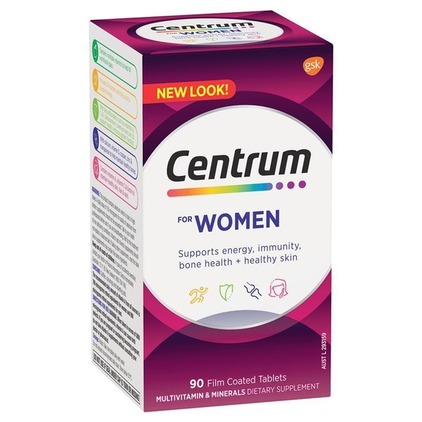 Vitamin Tổng Hợp Centrum Women Cho Phụ Nữ Dưới 50 Tuổi