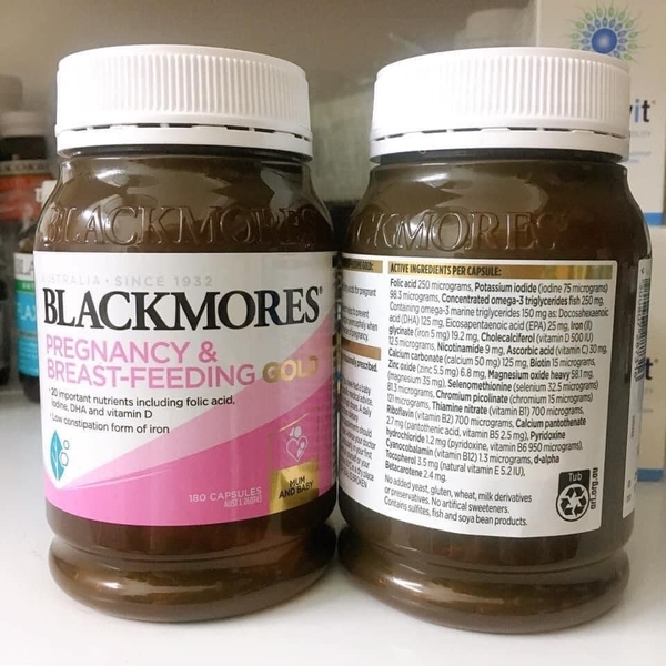 Blackmores Pregnancy & Breast Feeding Gold được sử dụng cho phụ nữ có thai và bà mẹ cho con bú