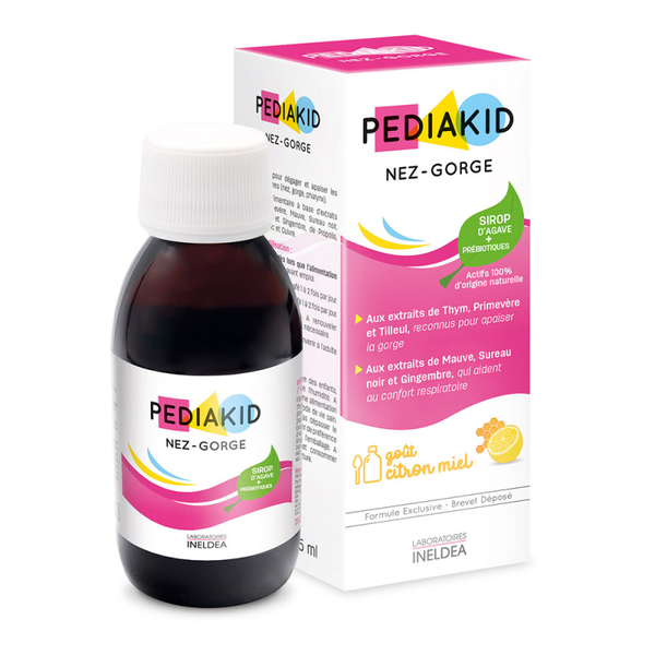 Siro Pediakid Nez-Gorge giúp tăng đề kháng mũi họng cho trẻ (125ml)