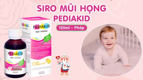 Siro Pediakid Nez-Gorge giúp tăng đề kháng mũi họng cho trẻ - hàng chính hãng