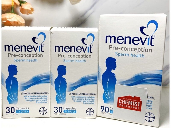 Viên uống Menevit của Úc chính hãng (loại 30 viên và 90 viên)