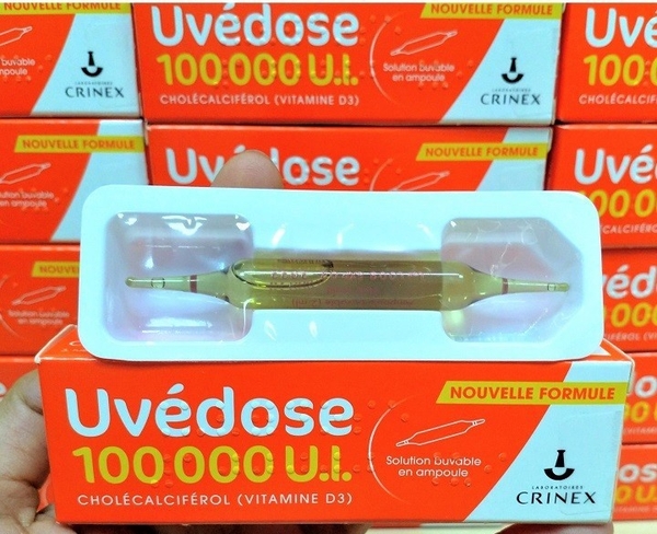 Vitamin D3 Uvedose liều cao 100000 UI một liều dùng cho 3 tháng