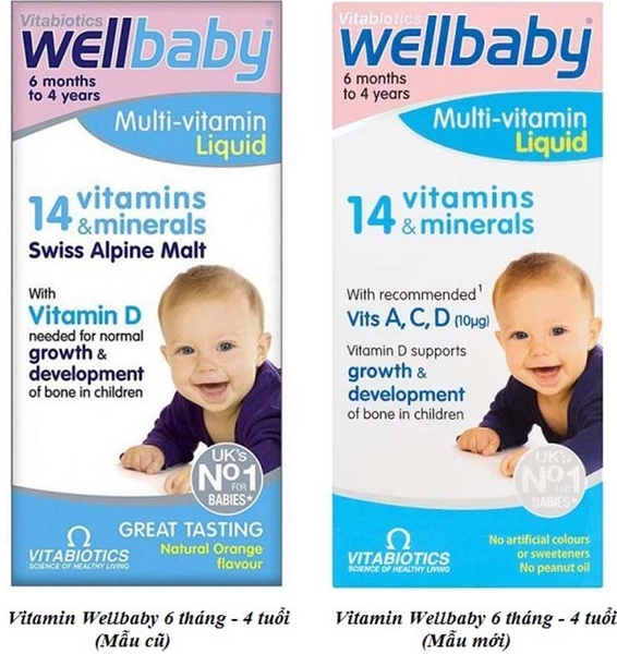 Wellbaby cho bé 6 tháng - 4 tuổi (mẫu cũ - mẫu mới)