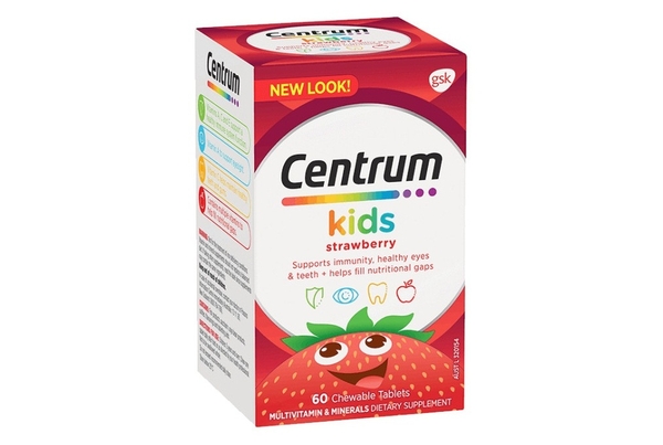 Vitamin tổng hợp cho trẻ em Centrum Kids Strawberry, 60 viên