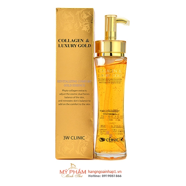 Tinh chất dưỡng da 3W Clinic Collagen & Luxury Gold - Hàn Quốc