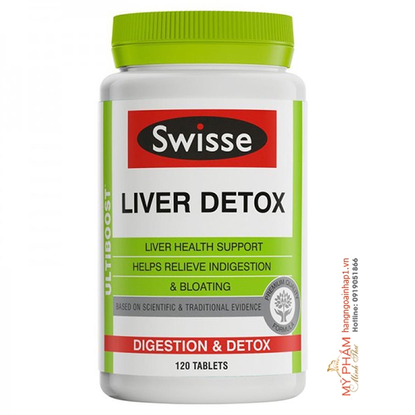 Viên uống hỗ trợ thải độc gan Swisse Liver Detox 120 viên - Úc