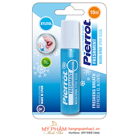 Xịt sát khuẩn và thơm miệng tức thì Pierrot - Ngăn ngừa vi khuẩn, virus