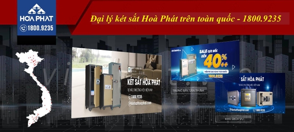 Đại lý thanh lý két sắt Hoà Phát chính hãng chốn cháy giá rẻ