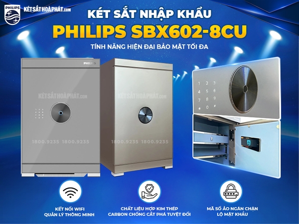 Két sắt nhập khẩu Philips SBX602-8CU