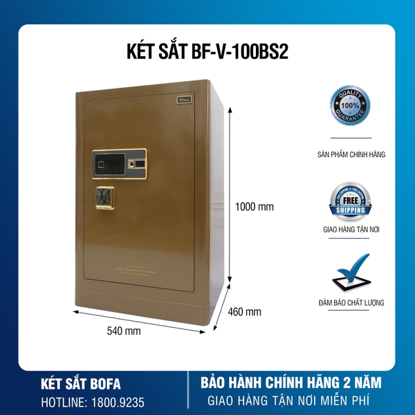 Két Sắt Nhập Khẩu Bofa BF-V100BS2 Công Nghệ Đức Khóa Điện Tử Vân Tay