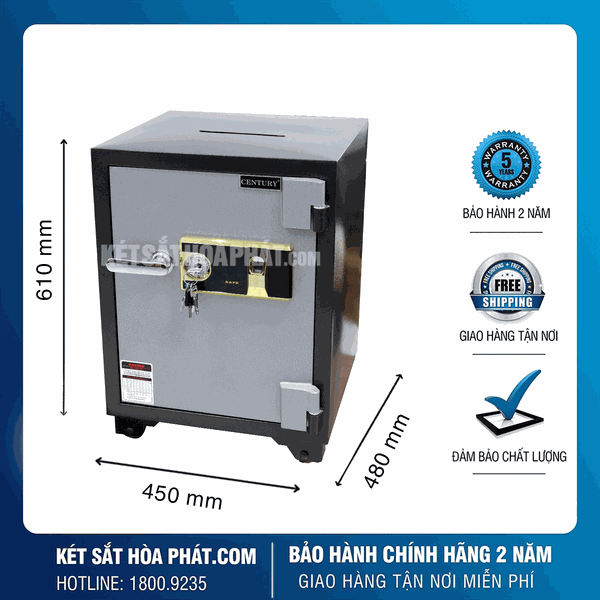 Két sắt vân tay công đức, thu ngân KCD610