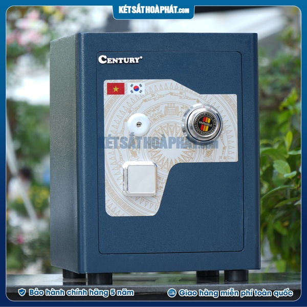 Cận cảnh két sắt SC40DM thân thép nguyên khối bo viền cong