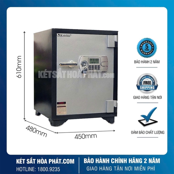 Két sắt chống cháy Tài Lộc Century CF90 điện tử