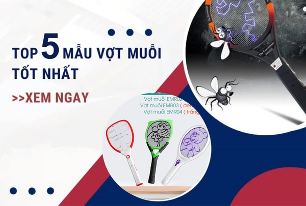 [Đánh giá] Top 5 vợt muỗi tốt nhất hiện nay được tin dùng