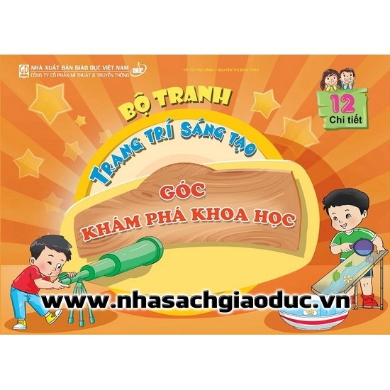 Bộ tranh trang trí sáng tạo Góc Khám phá khoa học