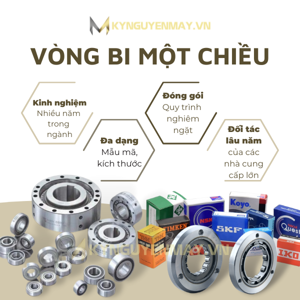 Vòng bi một chiều - bạc đạn 1 chiều