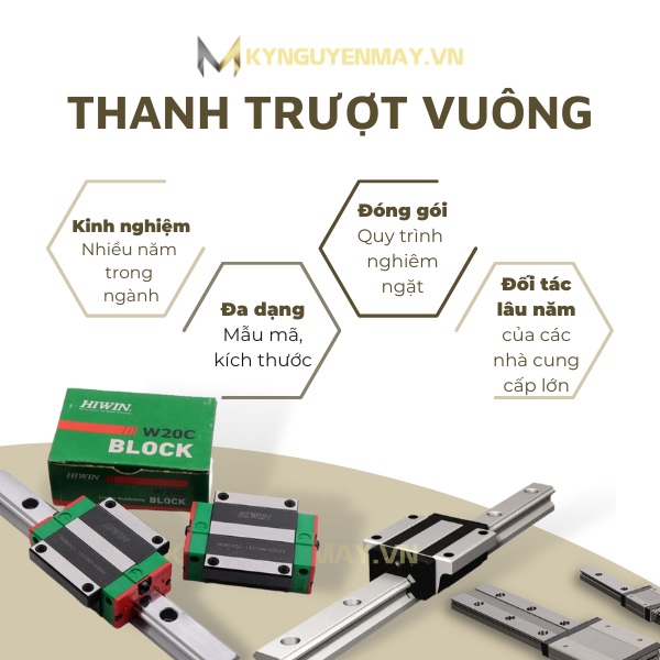 Thanh trượt vuông