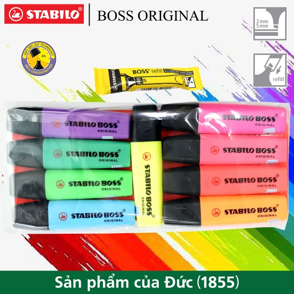 bo-9-cay-but-da-quang-stabilo-boss-original-hl70-tuyp-muc-cham-hl70r-mau-vang-hl