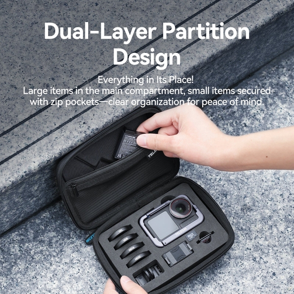 Túi đựng Telesin S6-PRC-06-TDJ sử dụng cho DJI Osmo Action 5 Pro / 3 / 4 chính hãng