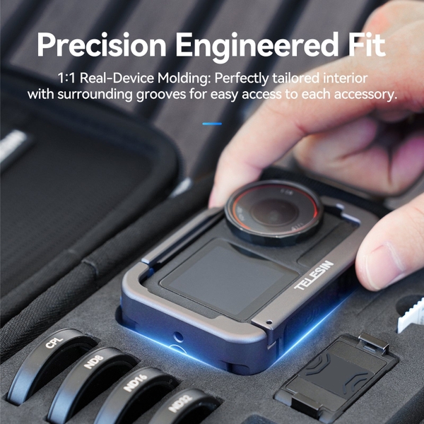 Túi đựng Telesin S6-PRC-06-TDJ sử dụng cho DJI Osmo Action 5 Pro / 3 / 4 chính hãng