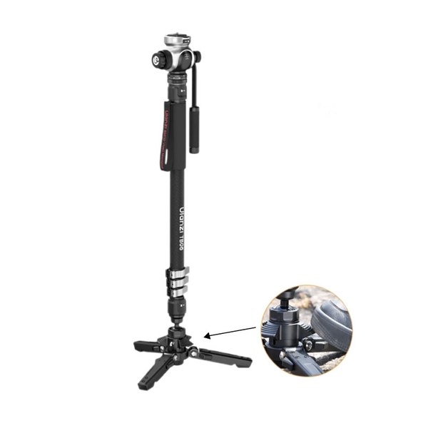 Chân monopod Ulanzi TB06 cao cấp chất liệu Carbon Fiber ball 360 độ tải 10kg chính hãng