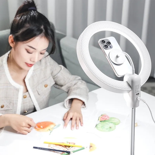 Đèn Ring livestream chuyên nghiệp Ulanzi LT030 tích hợp chân tripod và giá đỡ điện thoại Magsafe