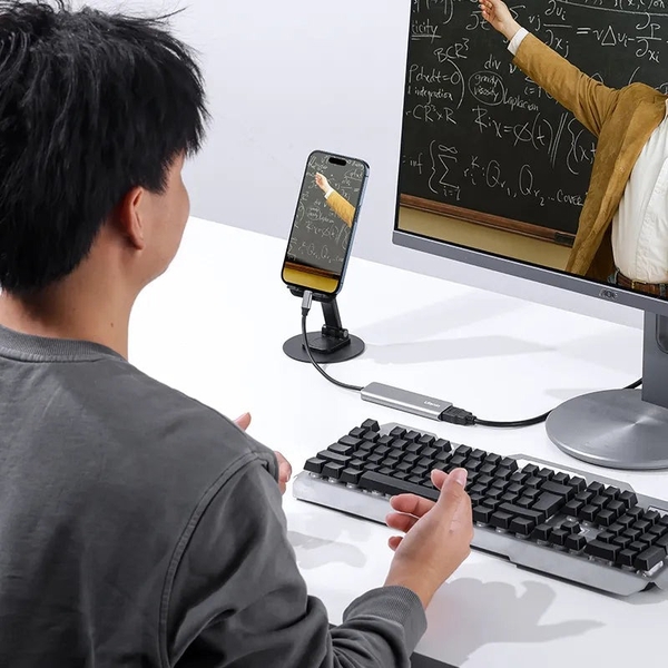 Ulanzi C060 Hub cáp Video Capture Card hỗ trợ Livestream / Record ghi hình D001 4 IN 1 chính hãng