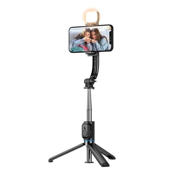 Gậy chụp hình 3 Chân C01S kết nối bluetooth và tích hợp sẵn đèn led