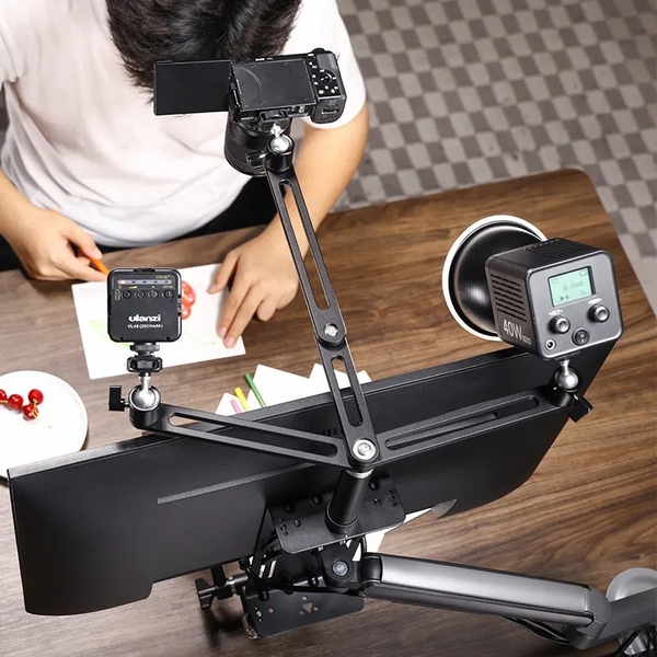 Ulanzi VS01 ngàm chuyển đổi VESA cho màn hình gắn thêm các phụ kiện rời kèm tay Arm và 3 đầu ball chính hãng