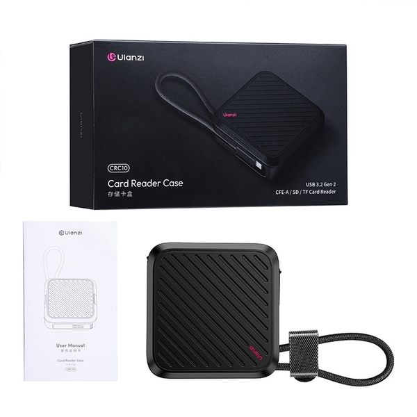 Bộ case đọc thẻ nhớ Ulanzi CRC10 tốc độ truyền tải dữ liệu 10 Gbps, chất liệu hợp kim cao cấp chính hãng