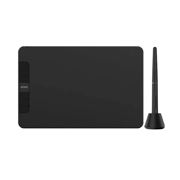 Bảng vẽ cảm ứng VEIKK VK640 6 phím tắt - KT 6x4 Inch tương thích với Android, Windows và Mac OS