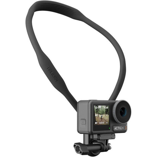 Telesin TE-HNB-003 - Vòng đeo cổ silicone gắn action camera và điện thoại thông minh, tháo lắp nhanh chính hãng