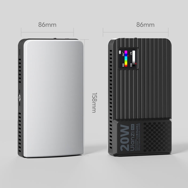 Ulanzi K20 RGB 20W - Đèn led quay chụp ảnh CCT 1800-9000K 3200Lux pin 3300mah chính hãng