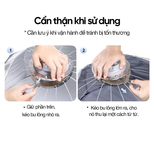 Softbox tháo lắp nhanh Ulanzi Fold DS60 60cm ngàm Mini Bowen chính hãng Grid L054 Parabolic