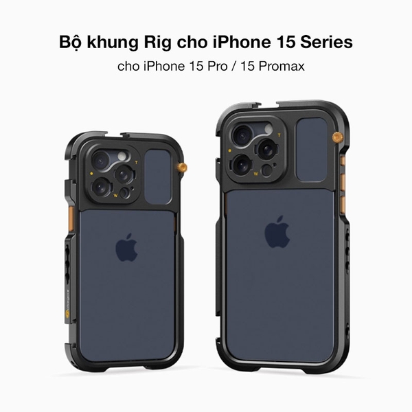 Bộ khung Rig Fotorgear hỗ trợ quay chụp cho iPhone 15 Pro / Promax chuyên nghiệp