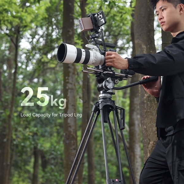Bộ tripod chuyên nghiệp VideoFast Heavy Duty Tripod Ulanzi T046 chất liệu Carbon Fiber cao cấp chính hãng