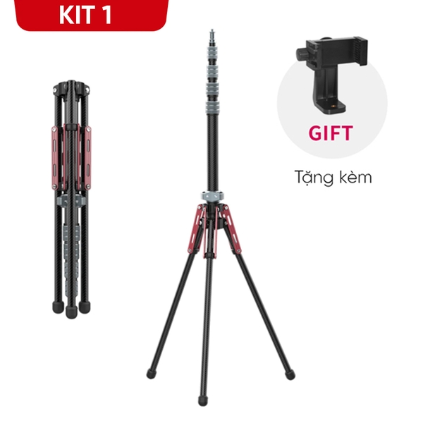 Ulanzi MT49 Tripod chuyên nghiệp Full Carbon - Chiều cao tối đa 2M