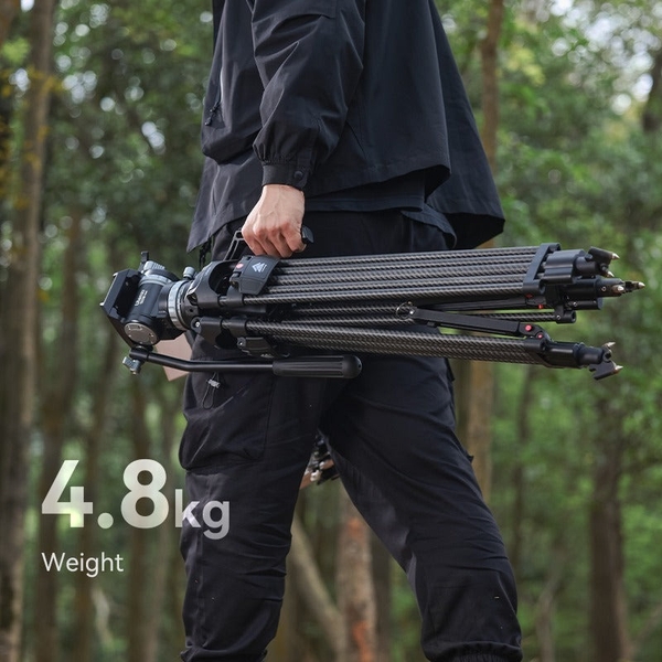 Bộ tripod chuyên nghiệp VideoFast Heavy Duty Tripod Ulanzi T046 chất liệu Carbon Fiber cao cấp chính hãng