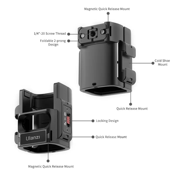 Bộ ngàm mở rộng phụ kiện cho DJI Osmo Pocket 3 Ulanzi PK-06 (CO14)