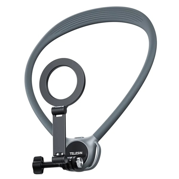 Telesin P2-HNB-02 - Vòng đeo cổ 2 in 1 hỗ trợ quay POV kết nối từ tính dành cho điện thoại và action camera