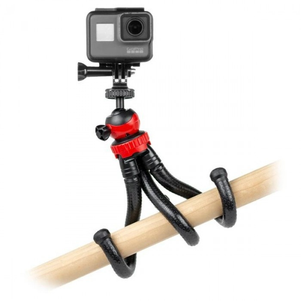 Chân máy ảnh Tripod Octopus JM 801 - Kèm Ballhead tháo rời và ngàm kẹp chữ U điện thoại