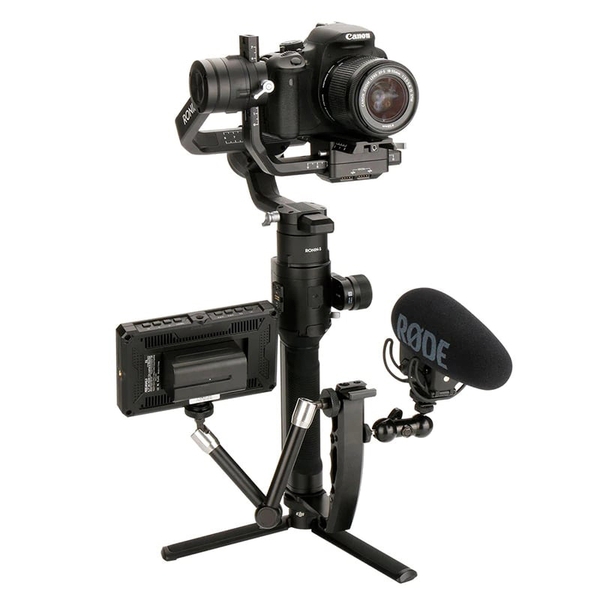 Tay cầm chữ L UURig DH-03 Handheld Gimbal Grip - Tích hợp Cold Shoe gắn thêm đèn, micro và phụ kiện