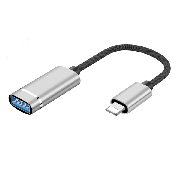 Cáp chuyển OTG cổng Lightning ra USB 3.0 - HL401 siêu tiện lợi đầu nhôm nguyên khối