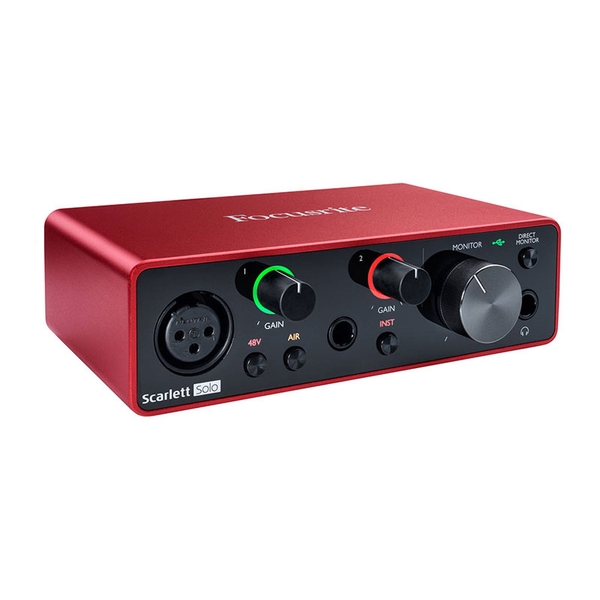 Focusrite Scarlett Solo Gen 3 Soundcard thu âm chuyên nghiệp