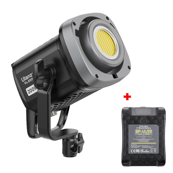 Đèn Led Cob Bi-Color Ulanzi VL-200 Bi công suất 200W 6500K App Remote CRI95 chính hãng