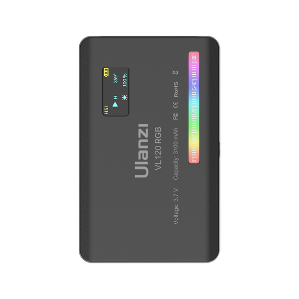 Đèn Led mini Ulanzi VL120 RGB - 20 hiệu ứng ánh sáng kèm Silicon Smooth mềm tản sáng