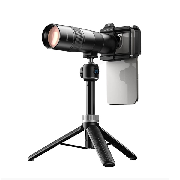 Bộ lens kính telezoom kèm tripod cho điện thoại Apexel TeleCular 3 Series 30X chính hãng